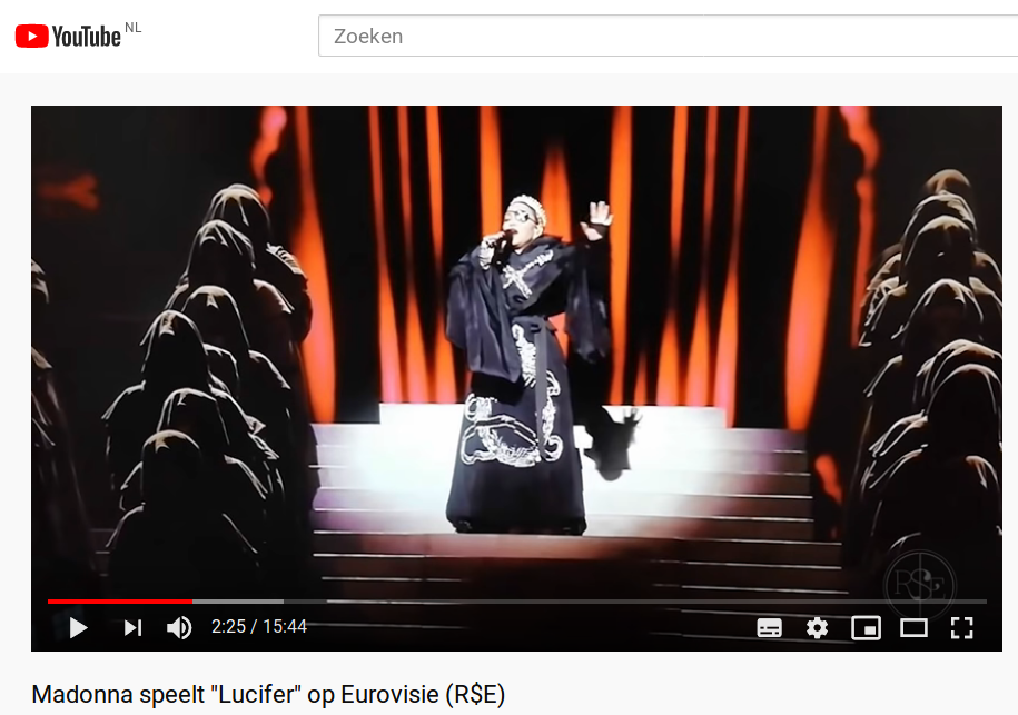 Optreden Madonna op Eurovisie Songfestival. Bron: RISE, 20-05-2019, bron: https://www.youtube.com/watch?v=ZnsNNJHGf-Q.